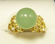 ¡5 colores! Impresionante anillo de jade verde claro de 10mm, talla US 7,8,9 2024 - compra barato