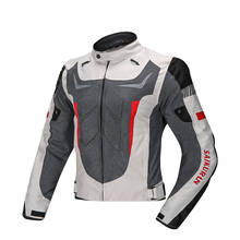 Chaqueta de armadura reflectante para Motocross, pantalones impermeables de carreras para montar en moto, soporte para el cuello, almohadillas probadas CE 2024 - compra barato