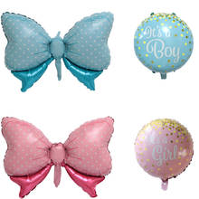1pc Boy Girl Bow  Foil Balloons children Happy Birthday Party Decoration Baby Shower Home Party Gifts kids toy helium Balloon 2024 - buy cheap