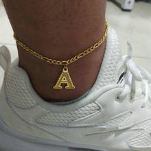 A-Z Letter Golden Ankle Bracelet Initial Anklets for Women Gold Chain Stainless Steel Foot Jewelry Alphabet Anklet Women Gifts 2024 - buy cheap