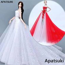 High Fashion Clothes Wedding Dress For Barbie Doll Outfits Evening Party Gown For 1/6 BJD Dolls Accessories Kids DIY Toys 2024 - buy cheap