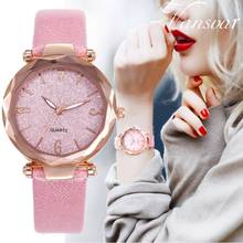 Vansvar Fashion Women Leather Band Watch Elegant Lady Casual Quartz Starry Sky Watches Analog Wrist Watch Gifts 2024 - buy cheap