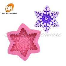 Beautiful Snowflake Patterns Silcone Mold Silicone Cake Decorating Fondant Cake Chocolate Mold Baking & Pastry Tools 2024 - buy cheap