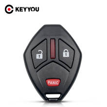 Keyyou-capa de chave para carro substituta para mitsubishi galant, lancer, outlander, mirage, evo 2004, 2005, 2006, 2007, 3 botões 2024 - compre barato