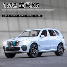 Modelo de coche todoterreno de aleación para niños, juguete de simulación deportiva X5 con sonido y luz, escala 1:32 2024 - compra barato