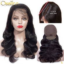 Ossilee 13x6 Lace Front Wig Body Wave Brazilian Remy Hair Lace Front Human Hair Wigs Pre Plucked 8-22inch 150% Density Low Ratio 2024 - buy cheap