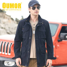 Oumor Men Brand Long Casual US Military Army Cargo Jacket Parkas Coat For Men Winter Air Force Fleece Outwear Vintage Jacket Men 2024 - buy cheap