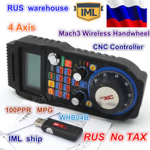 RU ship  4 Axis Wireless USB MPG Pendant Handwheel Mach3 For CNC Mac.Mach 3, 4 axis Controller for Mach3 System Router 2024 - buy cheap