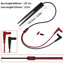 SMT SMD Chip Resistance Test Clip Grip Lead Probe Multimeter Meter Capacitor Tweezer 2024 - buy cheap