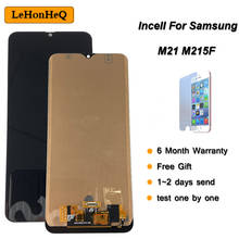 6.4 incincincell lcd para samsung galaxy m21 m215 display lcd de toque digitador da tela para samsung m215 m215f 2024 - compre barato