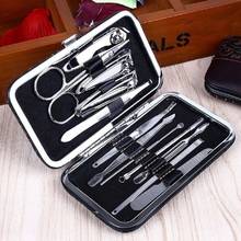 Stainless Steel Manicure Tool Set Pedicure Scissor Tweezer Knife Ear Pick Utility Nail Clipper Kit Nail CareTool 12PCS/Set 2024 - buy cheap