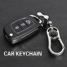 1Pcs Car Styling Key Ring Keychain Accessories For Hyundai solaris accent i30 ix35 elantra gt santa fe tucson getz i20 2019 2020 2024 - buy cheap
