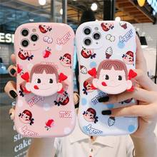 Japan Cute cartoon candy Milk girl arc Soft silicon Phone Case For apple iPhone 6 7 8 Plus X XS XR MAX 11 Pro Max 12 MiNi cover 2024 - buy cheap