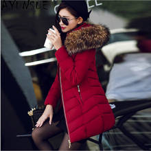 AYUNSUE Winter Clothes Women Puls Size Down Cotton Coat Jackets Woman Coats Fur Collar Hooded Parkas Female Jacket Clothing Ropa 2024 - buy cheap