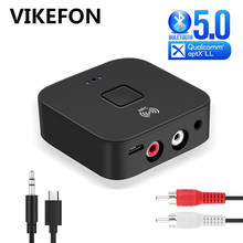 Receptor bluetooth 5.0 nfc, aptx ll 3.5mm, aux, rca jack, adaptador sem fio, liga/desliga automático com microfone bluetooth 5.0 4.2, receptor de áudio do carro 2024 - compre barato