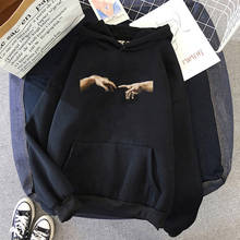 Толстовка унисекс с капюшоном, Женский пуловер с принтом статуи Микеланджело, Давида, Свитшот в стиле хип-хоп, уличная одежда в стиле Харадзюку 2024 - купить недорого