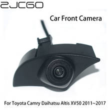 ZJCGO CCD HD Автомобильная камера с логотипом для парковки, водонепроницаемая, ночное видение, положительное изображение для Toyota Camry Daihatsu Altis XV50 2024 - купить недорого