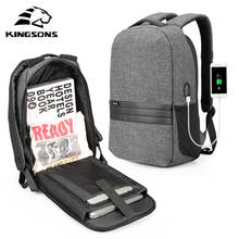 Мужской водонепроницаемый рюкзак для ноутбука 180 дюйма с USB-зарядкой 2024 - купить недорого