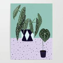 Картины на холсте домашний декор растения женские Dreeam простые стильные картины настенные художественные принты современный плакат модульный фон для кровати 2024 - купить недорого