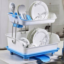 Наружный слой дренажная полка для посуды многофункциональная кухонная посуда коробка для хранения столовой Посуды Блюдо пластиковая стойка кухонные принадлежности 2024 - купить недорого
