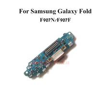 Porta de carregamento usb original flexível, plugue com conector para microfone para samsung galaxy dobrável f907n f907f 5g 2024 - compre barato