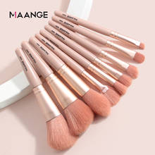 MAANGE 9PCS Makeup Brushes Mini Set for Cosmetic Foundation Powder Eyeshadow Blush Cosmetic Beauty Tool with box 2024 - buy cheap