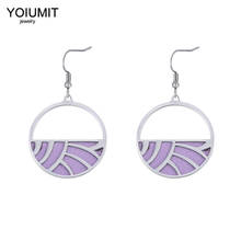 Cremo Argent Stainless Steel Pendant Earrings For Women Drop Hanging Earring Reversible Leather Dangle Earring Jewelry 2024 - buy cheap