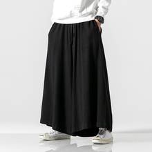 Baggy Pantalon 2020 Chinese Style Casual Pants Coton Linen Kung Fu Pantalon Ample Large Traditional Chinese Pants Man 10866 2024 - buy cheap