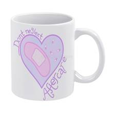 Don't Neglect Aftercare Band-Aid Heart White Mug Coffee Mugs Girl Gift Tea Milk Cup Mugs Aftercare Ddlg Bdsm Mdlg Abdl Ageplay R 2024 - buy cheap