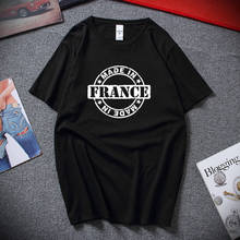 Made in France T-Shirt Motif Printed Funshirt Design Print Men Women T shirt Top Summer Hip hop Cotton Short Sleeves Tshirt 2024 - buy cheap