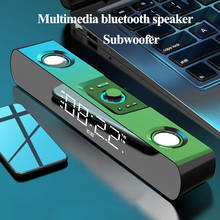 SH16 LED Display Clock Soundbar Portable Subwoofer Bluetooth Speaker Home Theater For Computer Desktop TV Multimedia Loudspeaker 2024 - buy cheap