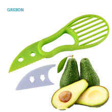 3 в 1, нож для авокадо, каши, нож для очистки масла, фруктов, резак, сепаратор целлюлозы, пластиковый нож, кухонный инструмент для овощей, аксессуары для готовки 2022 - купить недорого