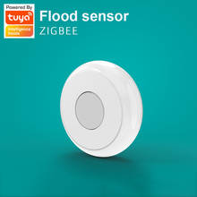 Alarme de vazamento de água doméstico tuya, controle zigbee, wi-fi, sensor de vazamento de água, alerta de segurança de sobrefluxo 2024 - compre barato