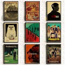 Korean Drama Parasite Poster Horror TV Show Vintage Art Posters Home Room Decorative Wall Stickers 2024 - buy cheap