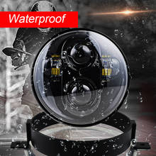 Black  chrome 5.75 Inch Motorcycle Projector LED Headlight With bracket For Honda VTX 2002-2008 VTX 1800, VTX 1300 2024 - buy cheap