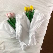 Nórdico 3 pçs falso flores jardim tulipas verdadeiro toque flor tulp buquê mariage para festa de casamento decoração casa flor artificial 2024 - compre barato