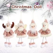 Decorações de natal inovador velho boneco de neve boneca boutiques departamento lojas árvore de natal pingente anjo boneca brinquedo presentes 2024 - compre barato