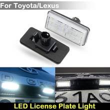 For Toyota Land Cruiser Cygnus Reiz Mark Lexus LX470 GX470 LX570 Car Rear white LED license plate light number plate lamp 2024 - buy cheap