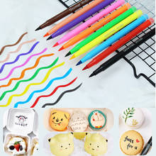10 Colors Edible Pigment Pen 5ml DIY Food Coloring Pens Biscuit Fondant Cake Writing Painting Brush Cake Decorating Tool 2024 - buy cheap