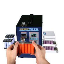 SUNKKO Battery Spot Welder 737U 2.8kw LED light Pulse Spot Welding Machine with USB Charging Testing for 18650 Battery Pack Weld 2024 - buy cheap