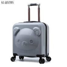 KLQDZMS 20InchThree-dimensional Cartoon PP Trolley Luggage Bag  Children's  Travel Suitcase On Wheels Cabin Rolling Luggage 2024 - buy cheap