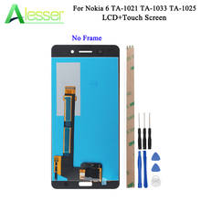 ЖК-дисплей Alesser для Nokia 6, TA-1021, TA-1033, сенсорный экран, дигитайзер в сборе, Замена + Инструменты + клей 2024 - купить недорого