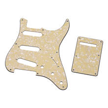 8 Hole Guitar Pickguard Set 3 Ply Panels with Backplate Screws for ST Guitar Accessories 2024 - buy cheap