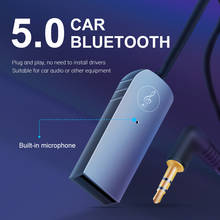 Youxiu bluetooth receptor 5.0 adaptador kits de carro mãos-livres aux áudio 3.5mm jack música sem fio receptor para carro bt transmissor 2024 - compre barato