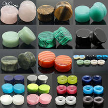 Miqiao 1pc Stone Ear Plugs Gauges Earrings Ear Plug Flesh Tunnel Piercing Expander 5-16mm Ear Stretcher Body Piercing Jewelry 2024 - buy cheap