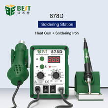 BST-878D 2 en 1 pantalla Digital libre de plomo Estación de soldadura de aire caliente 110V/220V hierro de soldadura Estación de desoldar para BGA refundido 2024 - compra barato