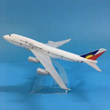 JASON TUTU Philippines B777 Plane Model Airplane Model 16cm Boeing 747 Aircraft Model 1:400 Diecast Metal Airplanes Plane Toys 2024 - buy cheap