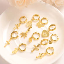 Pendientes de oro para mujer, aretes colgantes, joyería, regalos de San Valentín 2024 - compra barato