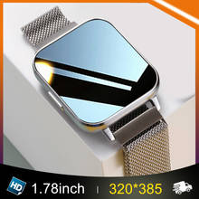 Smartwatch ecg ip68 unissex, relógio inteligente à prova d'água 320*385 1.78 ''hd 24 horas monitoramento de frequência cardíaca para android e ios 2024 - compre barato