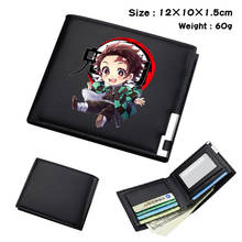 Anime Demon Slayer: Kimetsu No Yaiba Wallet Toys Kamado Tanjiro Nezuko Agatsuma Hashibira PU Leather Coin Purse Toy Gift 2024 - buy cheap